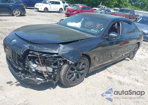 2023 BMW 740 I z USA, uszkodzony, nr VIN WBA23EH01PCN58267